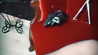 My Dungeon Shoes - Before a Pantyhose Fetish Session - Mistress Julia