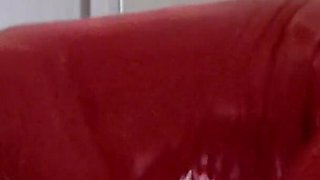 MILF in Latex Catsuit Gives Blowjob and Swallows Cum