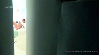 Brunette GF Hidden Cam Masturbation