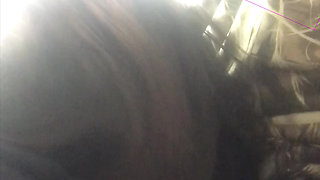 Quick Cumshot in Her Throat in an Open Field