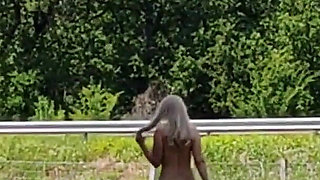 The Little Whore Shows up on the Highway with a Shaved Pussy