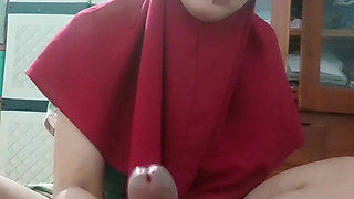 Cheating with Friend Wife Hijab Until cumshoot
