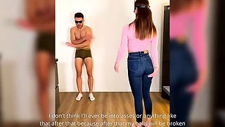 Athleteballbusting - Touching Her Ass Has Its Price My