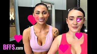 TeamSkeet: Don't Pay for Gym Memberships: Serena Hill, Ariana Starr & Brookie Blair get wild in pussy fingering
