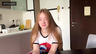 Step Sister Lost at Chess and got a Double Load in Her Pussy