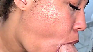 The Cleaning Girl Is Ready to Suck Cock and Show off Her Big Tits Full of Milk