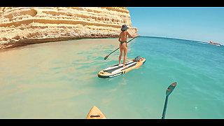 Ever Saw a Girl Fucking a Stand-up-paddle-board in the Ocean?