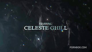 Sexy teen CELESTE GHILL anal intenso. Hard interracial FISTING