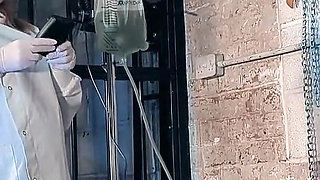 Chained to the Wall for Enema and Electrics