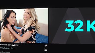 ADULT TIME - Lesbian Octavia Red Oiled Up Nuru Massage With Big Dick Client Has Her CRAVING COCK!: Porn