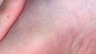 Flexible foot fetish masturbating with feet and hands