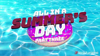 Jessy Jones' Summer Passion in a Poolside Scene