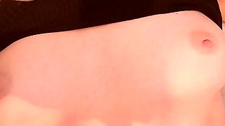Hot amateur blonde pregnant toying her pussy solo