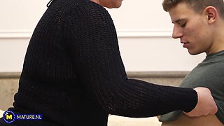 Redhead Russian MILF Fucks Her Nephew Hard