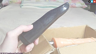 Cute tranny DaniTheCutie tries using "traditional" anal beads on her pretty lil butt