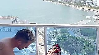 Sex in the Alutas with a View of the Sea with a Very Pregnant Woman