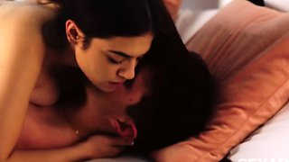 Brunette teen Sheron hardcore fucking