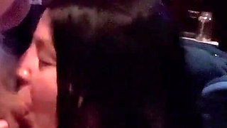 Real Amateur Couple Amazing Blowjob with Cumshot on Huge Tits