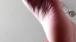 Foot fetish Close up feet and toes tease