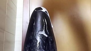 Giant Dildo in the Toilet