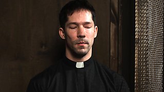 Twink anal fucked in confessional booth!