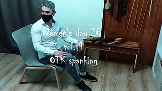 Busty amateur pussy spanking