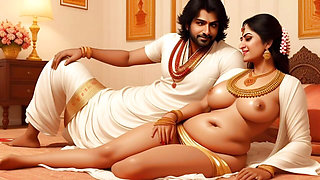 cute saree bhabhi gets naughty with her devar for rough and hard anal sex after ice massage on her back in Hindi indian sex