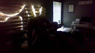 Unfaithful housewife invites her boyfriend when her husband goes to work and fucks him in the valley of her wedding