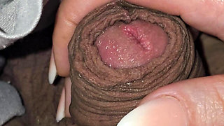 Step mom pulled out little step son dick without erection