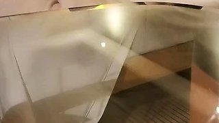 Busty amateur wife handjob blowjob with cum in mouth