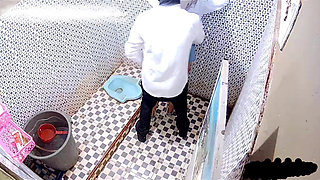 Fucking in the Toilet Doggy Style