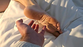 Tickling Her Feet Until She Wets Her Panties