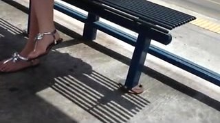 Legs in public (compilation + bonus cum)