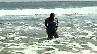 Amateur hottie fucked outdoor in public