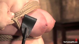 Slave Girl Wanks A Big Black Cock And Made To Cum With A Wand Vibrator