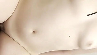 Man Cums on Table and Teen Step Daughter Rubs Her Pussy in It