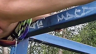 Outdoor Naked, Gaping and Pissing