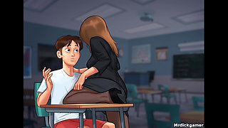 Summertime Saga Hot Teacher Gets Fucked My Young Dick