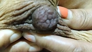 Hot Lady Fingering Her Hot Pussy Nipple Boobs Licking Urine in Bathroom