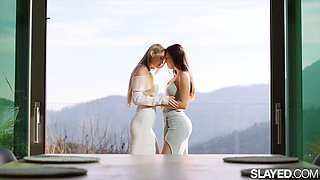 SLAYED Tiny Cutie Ellie Luna Can t Wait To Eat Her Hot BFF Sonya Blaze s Pussy