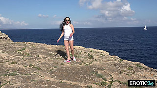 German Bitch Hunter Pounds Horny Slut on Wild Beach Fuck