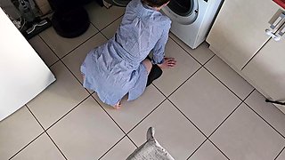 My Stepsister Gets Stuck in the Washing Machine and I Take the Opportunity to Fuck Her