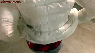 Pickup in garage - red haired cheated on her guy for currency