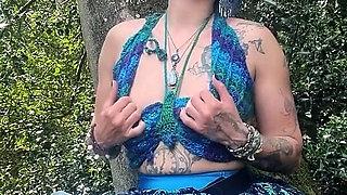 Butterfly Fairy Plays with Her Pussy and Spanks Her Butt