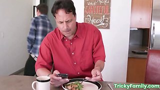 Big Ass dark haired Melissa Lynn punded in the kitchen