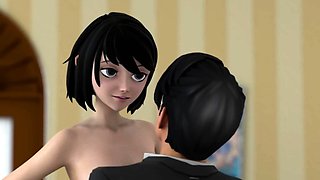 Stepdaughter Rides Dad - 3D Hentai Sex