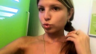 Beauty small tit amateur teen masturbating her shaved pussy