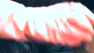 Pink Rubber Gloves Mistress Jerking Slave to Eruption