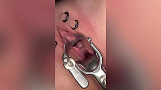 Sklavin S Plays with Her Cervix