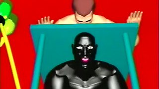 Wacky cartoon fetish men get really freaky in a crazy video clip